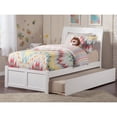 thumbnail image 3 of Rosebery Kids Urban Twin Trundle Platform Bed in White, 3 of 4