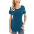 thumbnail image 3 of Bearsland Women's Maternity Nursing Top Side Discreet Zip Short Sleeve Breastfeeding Shirt, 3 of 7