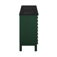 thumbnail image 6 of Cascade 48" Freestanding Bathroom Vanity in Green Oak with Black Double Basin Sink Top, 6 of 8