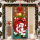 thumbnail image 4 of Cortina de puerta navideña con forma de perro, regalo de Navidad, decoración para exteriores, foto, manta colgante de tela navideña creativa, 4 of 5