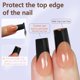 thumbnail image 5 of Gel Nail Tips Misssix French Long Square Pink 240 unidades, 5 of 6