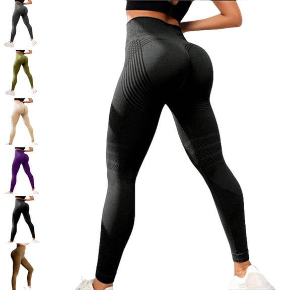 High Waisted and Hip Lifting Yoga Elastic Quick Drying Tight Pants,Butt Lifting Anti Cellulite Leggings for Women