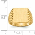 thumbnail image 5 of 14K Yellow Gold Men's Signet Ring Size 9, 5 of 6