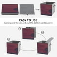 thumbnail image 7 of Collapsible Oxford Fabric Storage Cubes with Handles, Large Mid Foldable Oxford Cloth Bins Set of 2/6, Closet Organizers for Shelves Clothes Home Kitchen Toy - Sunset Minimalist-2, 7 of 7