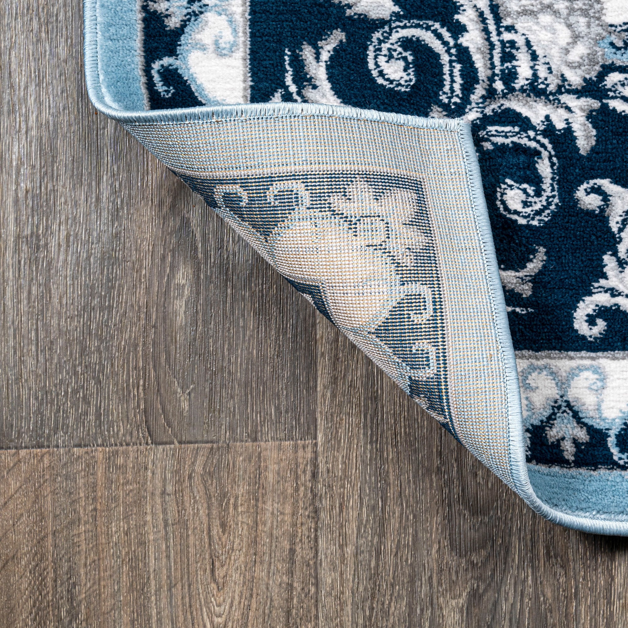 JONATHAN Y MODERN PERSIAN 4 x 6 Area Rug, Acanthus French Border - Blue/Navy, MDP504E-4