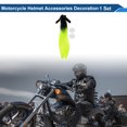 thumbnail image 2 of Accesorios para Cascos de Motocicleta Decoración Lazo Coleta para Cascos de Motocicleta Bicicleta Esquí Negro Fluorescente Seda de Alta Temperatura Pegamento PU 1 Juego, 2 of 6