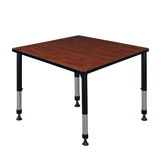 Regency Kee 36" Square Height Adjustable Classroom Table - Cherry