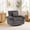 Gray, variant on Wansaly Swivel Accent Chair, 23.6" Wide Chenille Armchair with Pillow, Orange
