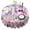 Pink Butterfly Flower, variant on Pink Butterfly Geometric Pattern Round Tablecloth 60"x60",Wrinkle Wipeable Table Cloth for Kitchen Dining Room Picnic Patio Party