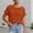 Orange, variant on Women's Indian Block Print Graphic Tee Crew Neck Short Sleeve Regular Fit Casual Lightweight Summer Top