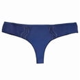 thumbnail image 1 of Tanga Vassarette para Dama, con Mix de Telas Encaje, Satín y Microfibra Azul Talla TG, 1 of 4