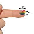 thumbnail image 6 of Rainbow Pride Gay Lesbian Contemporary 1/2" (0.5") Heart Shaped Planner Calendar Scrapbook Craft Clear Stickers, 6 of 6