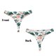 thumbnail image 3 of Balery Hawaii Palms Tangas de Algodón para Mujer con Estampado – Ropa Interior Sexy, Transpirable, G-string-Medium, 3 of 6