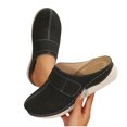 thumbnail image 4 of Hoshose New Summer Slide Wedge Slipper for Women Closed Toe Hollow Out Casual Outdoor Slip on Platform Slippers Soft Soled, 4 of 4