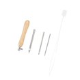 thumbnail image 4 of Punch Pin Adjustable Portable Poke Pin for DIY Craft Embroidery Rug Tapestry 9cm with 3 Heads, 4 of 9
