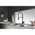 thumbnail image 5 of Gourmetier LS8670CTL Continental Single-Handle Deck-Mount Pre-Rinse Kitchen Faucet, Matte Black, 5 of 9