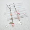 thumbnail image 6 of 4Pcs Bowknot Star Pendant Phone Charm Hangings Rope Sweet Phone Chain Strap Bag Decoration Lanyard Keychain Accessory, 6 of 8