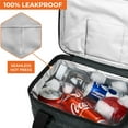 thumbnail image 6 of OPUX Soft Cooler Bag, Insulated Collapsible Soft Sided Cooler Lunch Cooler Bag for Men Work Camping Beach Travel, Leakproof Lunch Box 18 Cans, Gray, 6 of 6