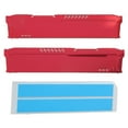 thumbnail image 3 of 1Set MEO-PM0AB Computer Water Cooling Memory Heatsink Cooler Shell Memory Vest Wide Narrow Version Frosted Surface Heat Sink white, 3 of 5