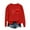 Red, variant on Itsame Women Long Sleeve Heart T-Shirts Valentine's Sweatshirt Loose Crew Neck Tops Black Size M