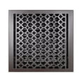 thumbnail image 1 of 14” x 14” (VR-100) Cast Aluminum Floor Vent Cover with Damper – Tudor Mushroom Design, Powder Coated Repaintable HVAC Register for Floors, Walls & Ceilings-Prima Decorative, 1 of 9