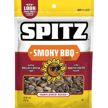 Spitz Sunflower Seeds Smoky BBQ Flavor Sunflower Snacks, 6 Ounce Bag