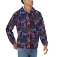 thumbnail image 4 of Zip Up Hoodies for Men - Flowers And Humming Bird Long Sleeve Comfrt Men'S Fashion Hoodies & Sweatshirts, Jackets for Men Hoodies Pullover Clothing Clothes with Pouch, 4 of 5