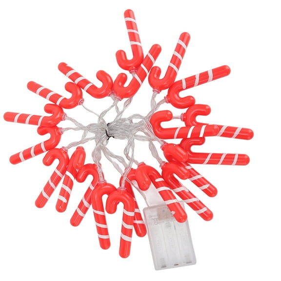 9.8FT 20LED Christmas Candy Cane String Lights J Shape LED String Lights For Room Decoration Holiday Festival
