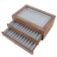 thumbnail image 2 of 34 Slots Walnut Wood Fountain Pen Display Case Holder Box w/Clear Transparent Top for Home Shop, 2 of 11