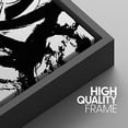 thumbnail image 4 of PixonSign Framed Wall Art Set Grunge Style Black & White Paint Strokes Abstract Shapes Modern Art Prints Bohemian Group Dramatic Grey for Living Room, Bedroom, Office - 24"x36"x3 Black, 4 of 5
