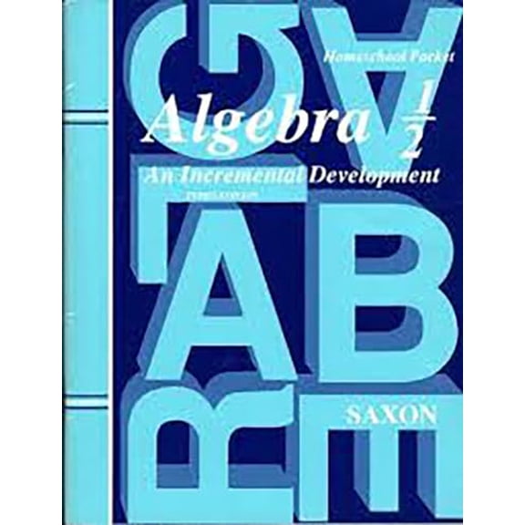 Pre-Owned Saxon Algebra 1/2: Level 1/2, 9781591411741, 1591411742, Paperback, Answer Key edition