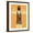 Brown Frame, variant on Art.com Get in Shape. Typographic Gym Phrase Vintage Grunge Poster Design with Strong Man. Retro Vector Ill Art Print by ZOO BY, Brown Frame Wall Art, 17" x 21"