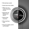 thumbnail image 2 of RAM Truck White Retro Neon Analog Wall Clock with Pull Chain, 2 of 5