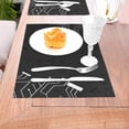 thumbnail image 5 of ZNDUO Placemats, 6 PCS Heat Resistant Stain Resistant Woven PVC Insulation Placemats, Durable Washable Elegant Table Mats for Dining-Gray Circuit, 18"x12", 5 of 6