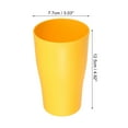thumbnail image 2 of Unique Bargains 2pcs Bathroom Toothbrush Tumblers PP Cup for Bathroom Kitchen Color Yellow 4.92''x3.03'', 2 of 7