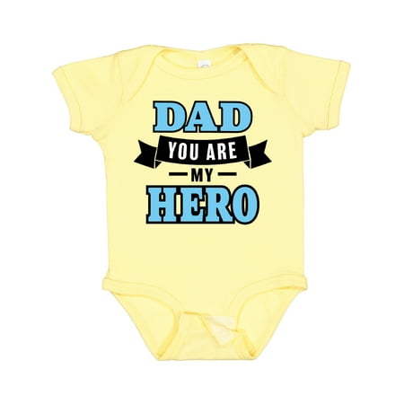 

Inktastic Dad You Are My Hero in Blue Gift Baby Boy Bodysuit
