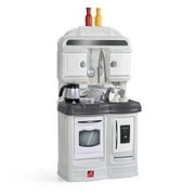 Step2 Quaint Kitchen White Plastic Play Kitchen for Toddlers 2-4