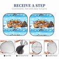 thumbnail image 6 of Kll Animals On Noah'S Ark Floating Windshield Sun Shade 2-Piece Foldable Car Front Window Sunshade For Most Sedans Suv Truck - Auto Sun Blocker Visor Protector Blocks Max Uv Rays - Small, 6 of 7