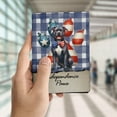 thumbnail image 4 of Patriotic Pitbull 4th of July Independence Paws Travel Passport Wallet Terrier Dog Lover PU Leather Passport Holder Cover - 02010, 4 of 5