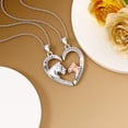 thumbnail image 3 of Mother Daughter Matching Heart Pendant Necklace Set for 2 925 Sterling Silver Lion Necklace for Women Mom Mama Gifts Jewelry, 3 of 10