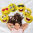 thumbnail image 7 of ArtCreativity 6-pack Emoji Pillows – 11-inch Yellow Smile Face Cushions, Soft Plush Stuffed Decorative Pillows for Kids 3+ Bedroom, Living Room, Party, 7 of 7