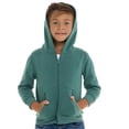 thumbnail image 2 of Cudlie 2-Pack Toddler Zip-Up Hoodies for Boys and Girls – Colorful Cotton Blend Sweatshirts with Pockets – Durable Machine Washable Kids Jacket - Silver Pine, Coronet Blue - Size 18 Months, 2 of 11