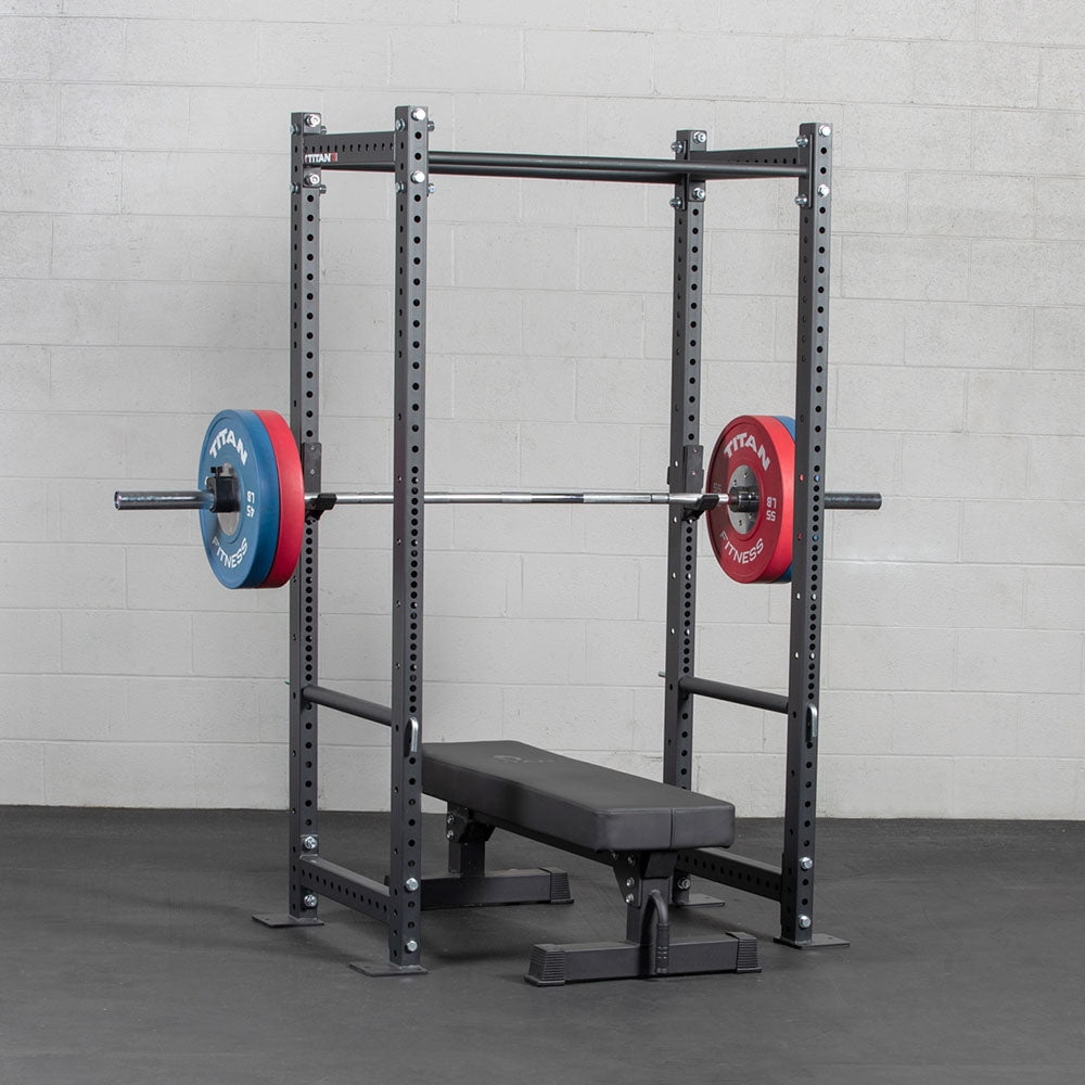 Titan Fitness Pin And Pipe Safety Set - 24" Depth For T-3 & X-3 Series Bolt-Down Power Racks, Heavy-Duty Steel Barbell Safety Catch System, Powerlifting & Strength Training Rack Attachment