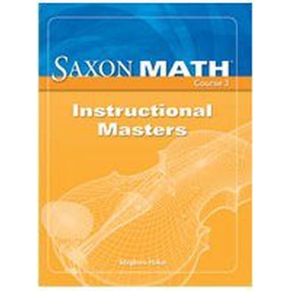 Pre-Owned Saxon Math Course 3 Instructional Masters