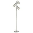 thumbnail image 2 of 360 Lighting Modern Floor Lamp 3-Light Tree 64" Tall Brushed Steel Adjustable Shades for Living Room Reading Bedroom Office, 2 of 7