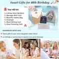 thumbnail image 6 of 30th 40th 50th 60th Birthday Gifts for Women, Silver Necklaces for Women Gift for Her Friend Daughter Sister, 6 of 6