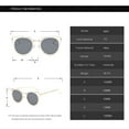 thumbnail image 4 of Womens Cat Eye Gold Frame Fashion Sunglasses, 4 of 4
