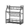 thumbnail image 1 of Estante de almacenamiento de cocina Organizador de botellas de condimentos Estante de metal Soporte para botellas de condimentos de encimera, Plano Eigraketly HA004803-02, 1 of 7