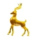 thumbnail image 2 of Escultura de ciervo de resina, figura de animal, decoración del hogar, linda, artificial, romántica. Amarillo, 2 of 9