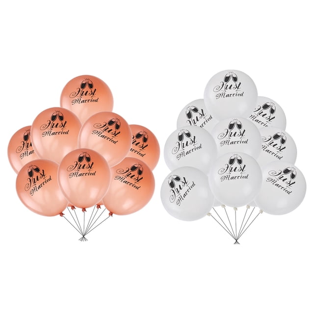 HEALEEP 20Ud Conjunto De Globos Para Just Married Ideales Para Fotos Y